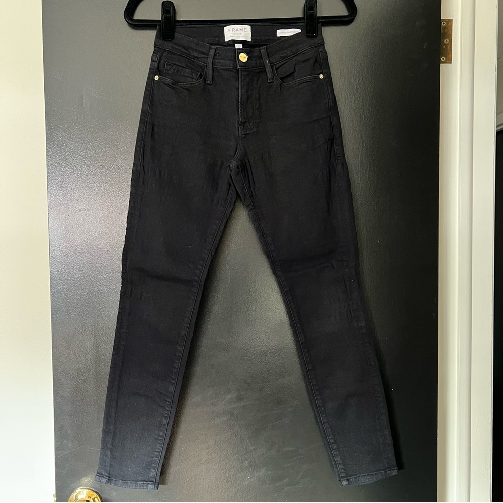 Frame Denim Women's Black Skinny Jeans